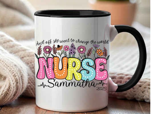 Registered Nurse Gift Coffee Mug: Custom Nurse Graduation Cup